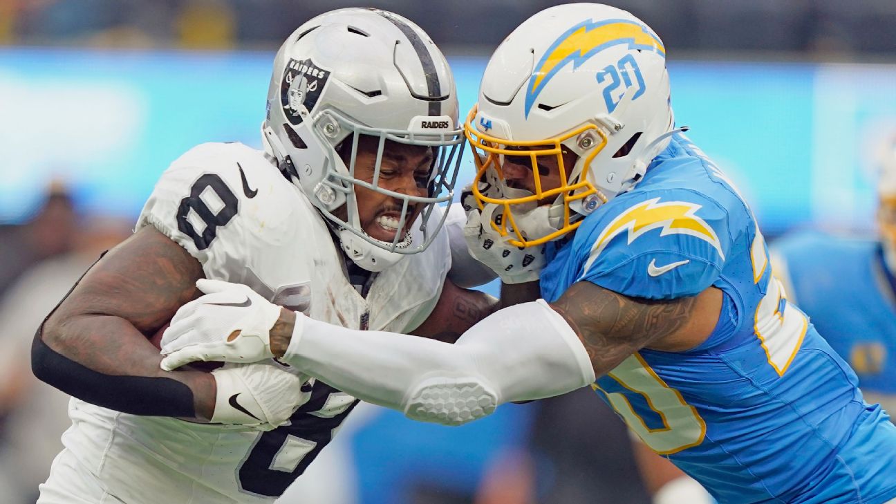Josh Jacobs, Raiders continue to struggle running the ball