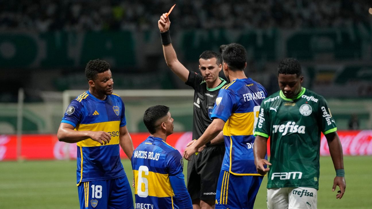 Marcos Rojo fue expulsado y se perderá la final - ESPN