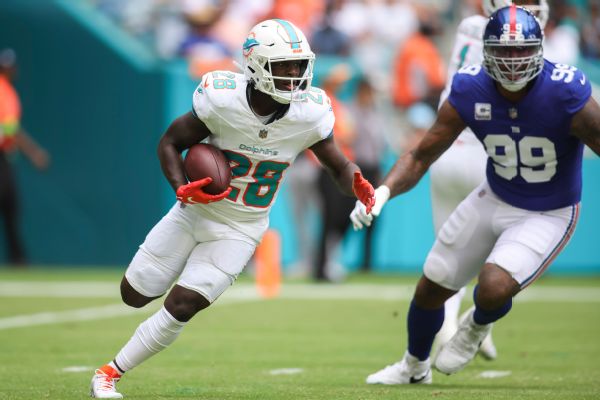 Sources: Fins’ Achane (knee) out multiple weeks