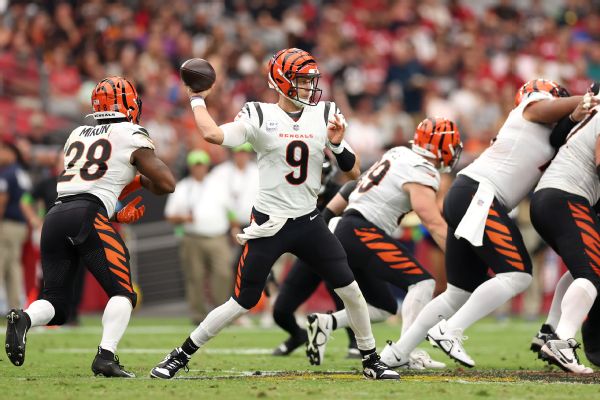 Bengals OC says offense not playing to standard