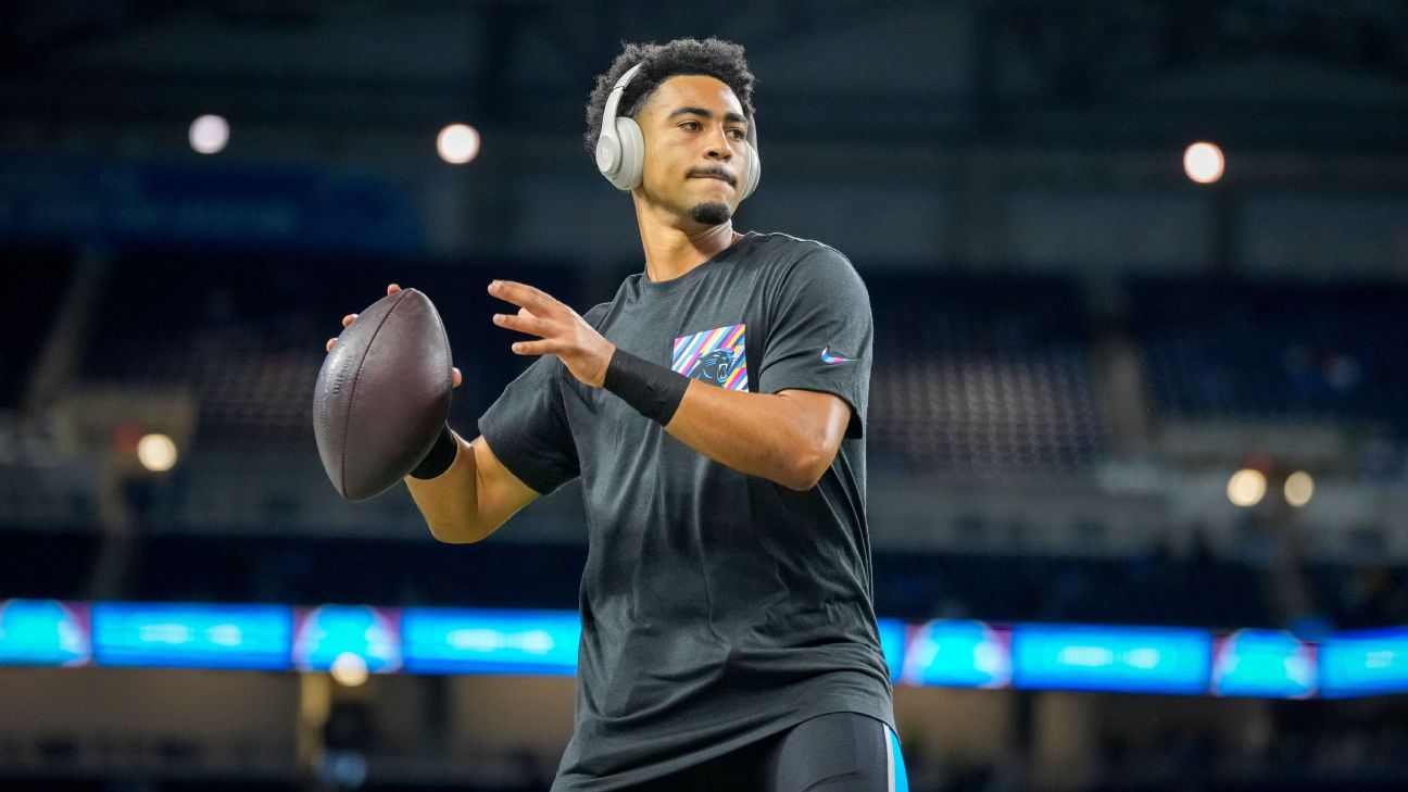 Bryce Young, winless Panthers visit Tua Tagovailoa's Dolphins in former  Alabama QBs' first matchup