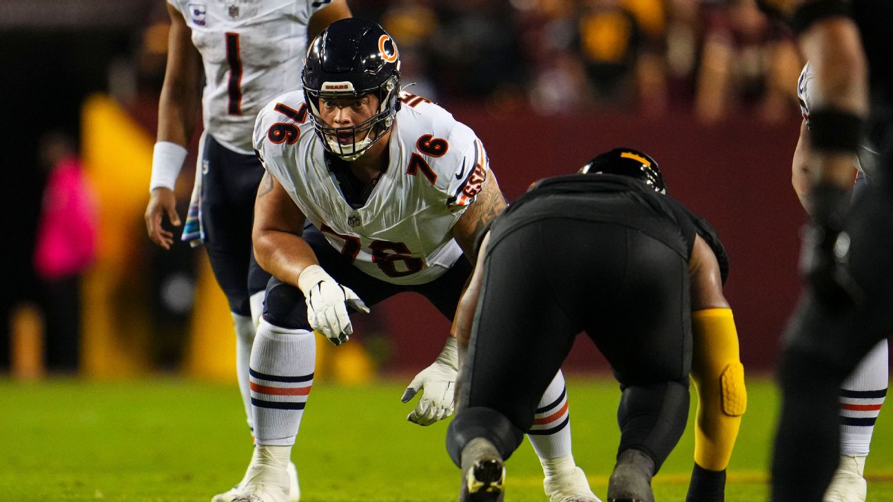 Chicago Bears injury report: Cody Whitehair activated off injured