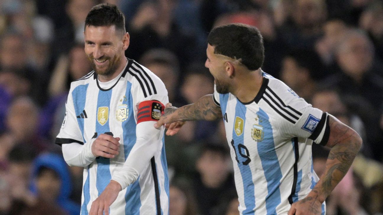 Messi comes off bench as Argentina stays perfect