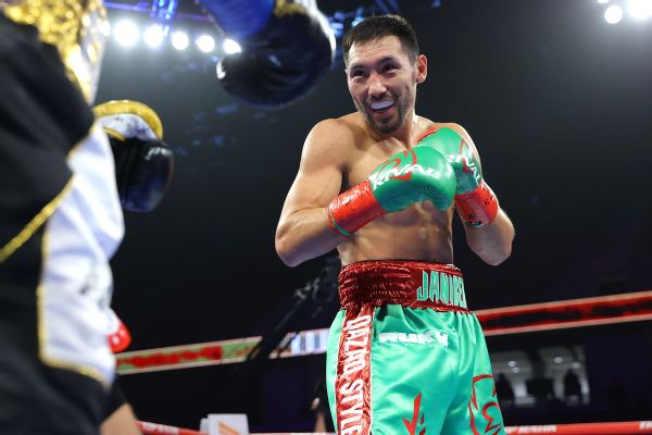 Dehydrated Alimkhanuly can't fight Mikhailovich