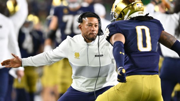 With big-time transfer QB and loaded defense, Irish eyes are on a home playoff game
