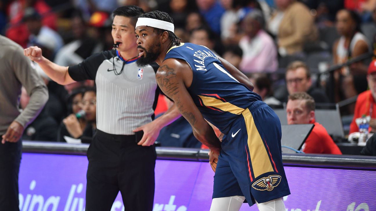 Pelicans' Marshall (knee) to miss start of season