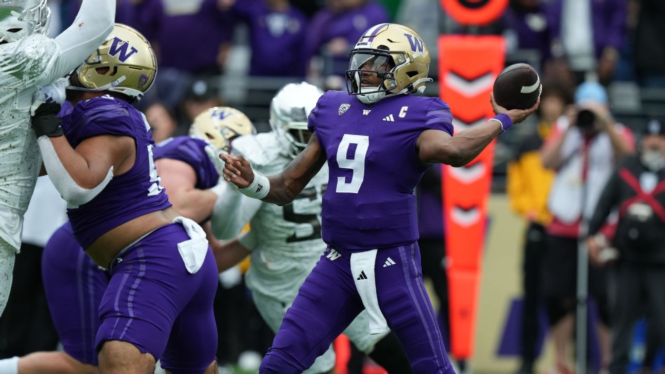No. 3 Huskies await College Football Playoff fate, but 'it's just