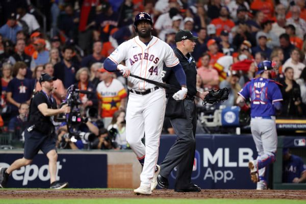 Ailing Alvarez in Astros lineup for ALCS Game 2