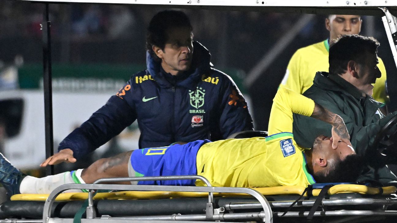 Neymar carted off from Brazil game with injury www.espn.com – TOP