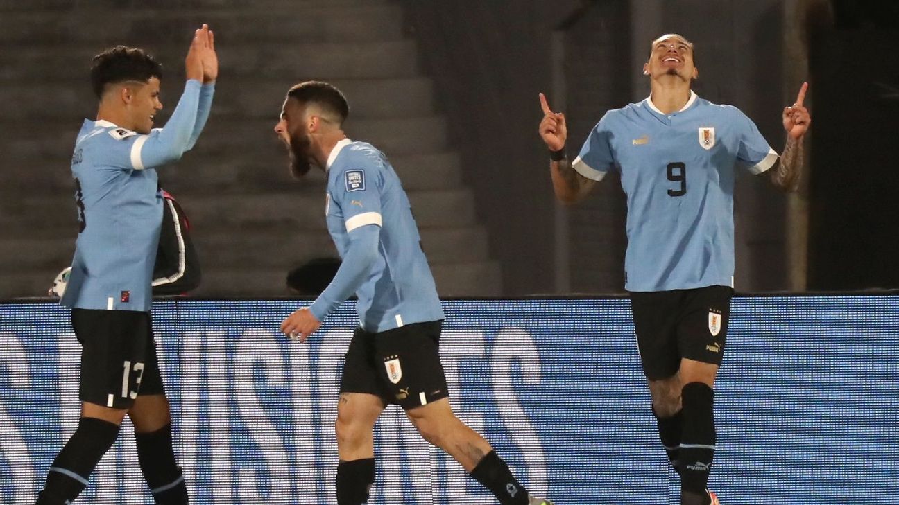 Liverpool's Nunez scores as Uruguay dump Brazil