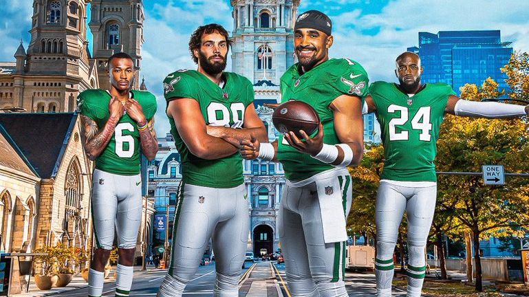 Here is when the Philadelphia Eagles will wear Kelly green this