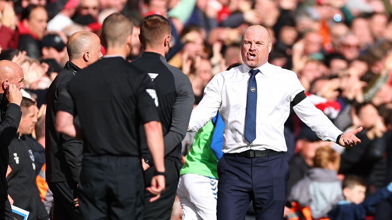 Dyche slams ‘bizarre’ ref calls in loss at Liverpool