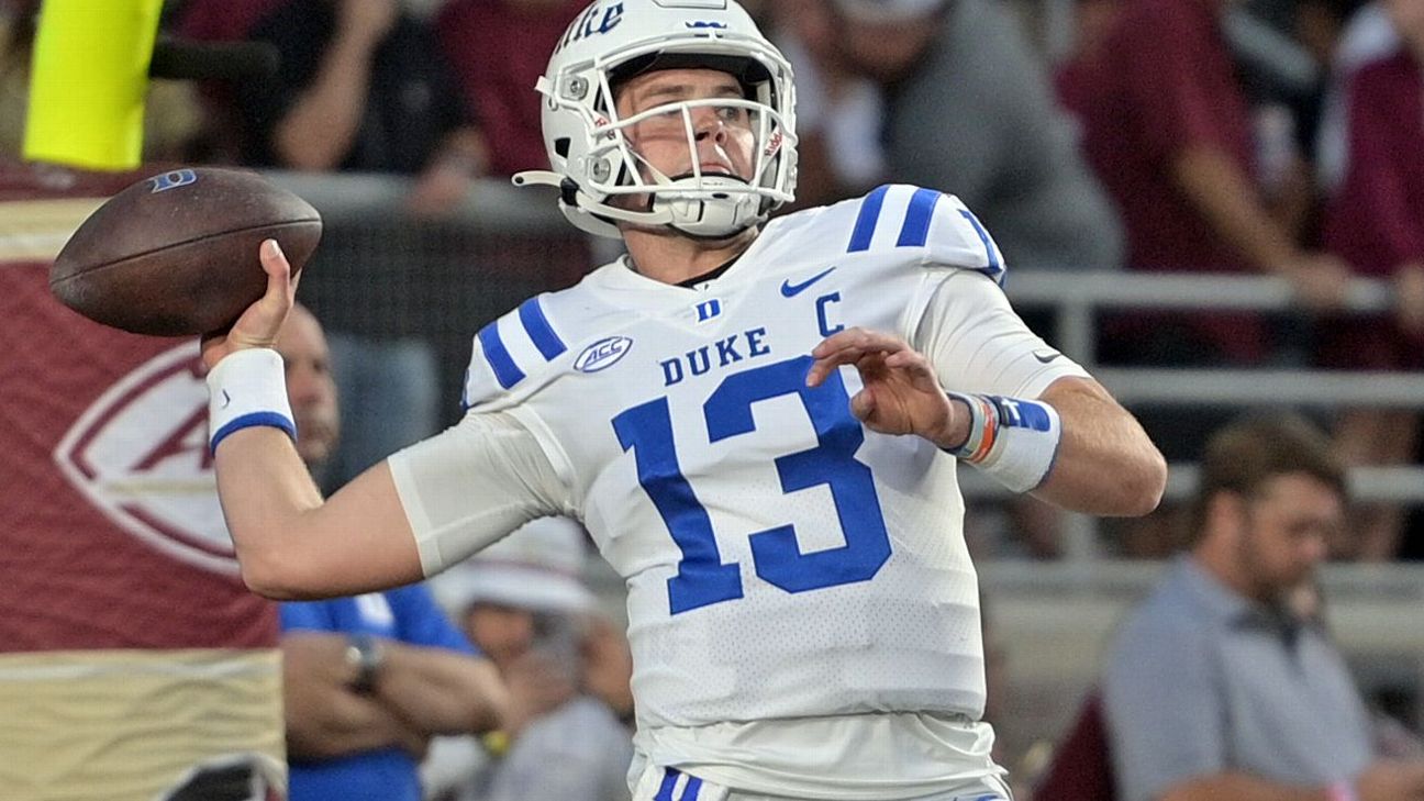 Duke transfer QB Riley Leonard chooses Notre Dame