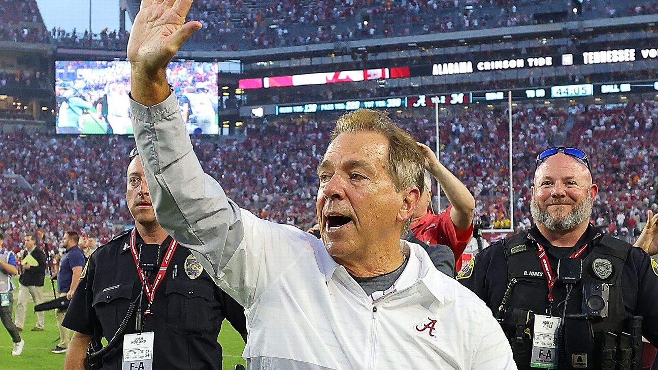 Nick Saban says Alabama had 'right attitude' after early adversity - ESPN