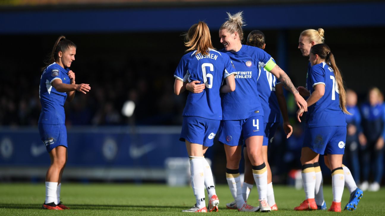 Chelsea win to keep up with Man City in WSL