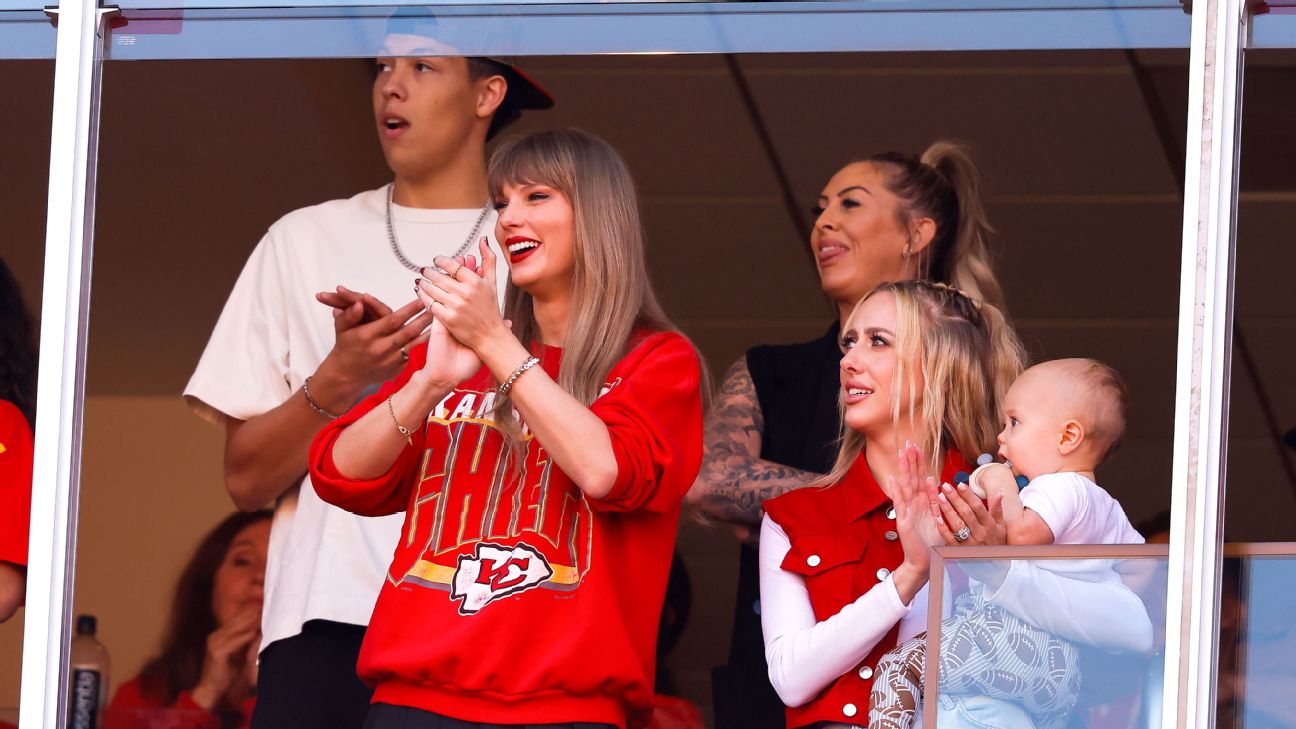 Taylor Swift takes in Chargers-Chiefs at Arrowhead www.espn.com – TOP
