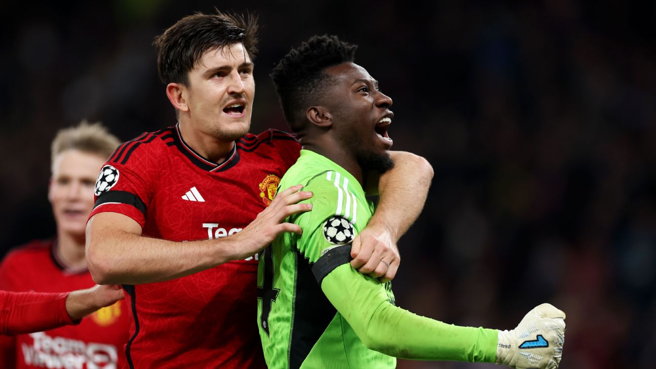 Maguire scores, Onana saves PK in Man Utd win