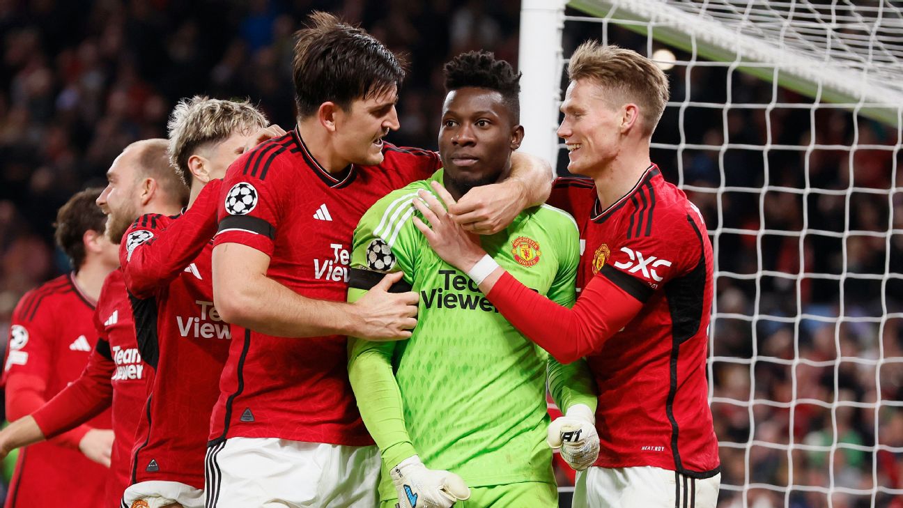 Onana and Maguire rescue Manchester United with win against Copenhagen, Champions League