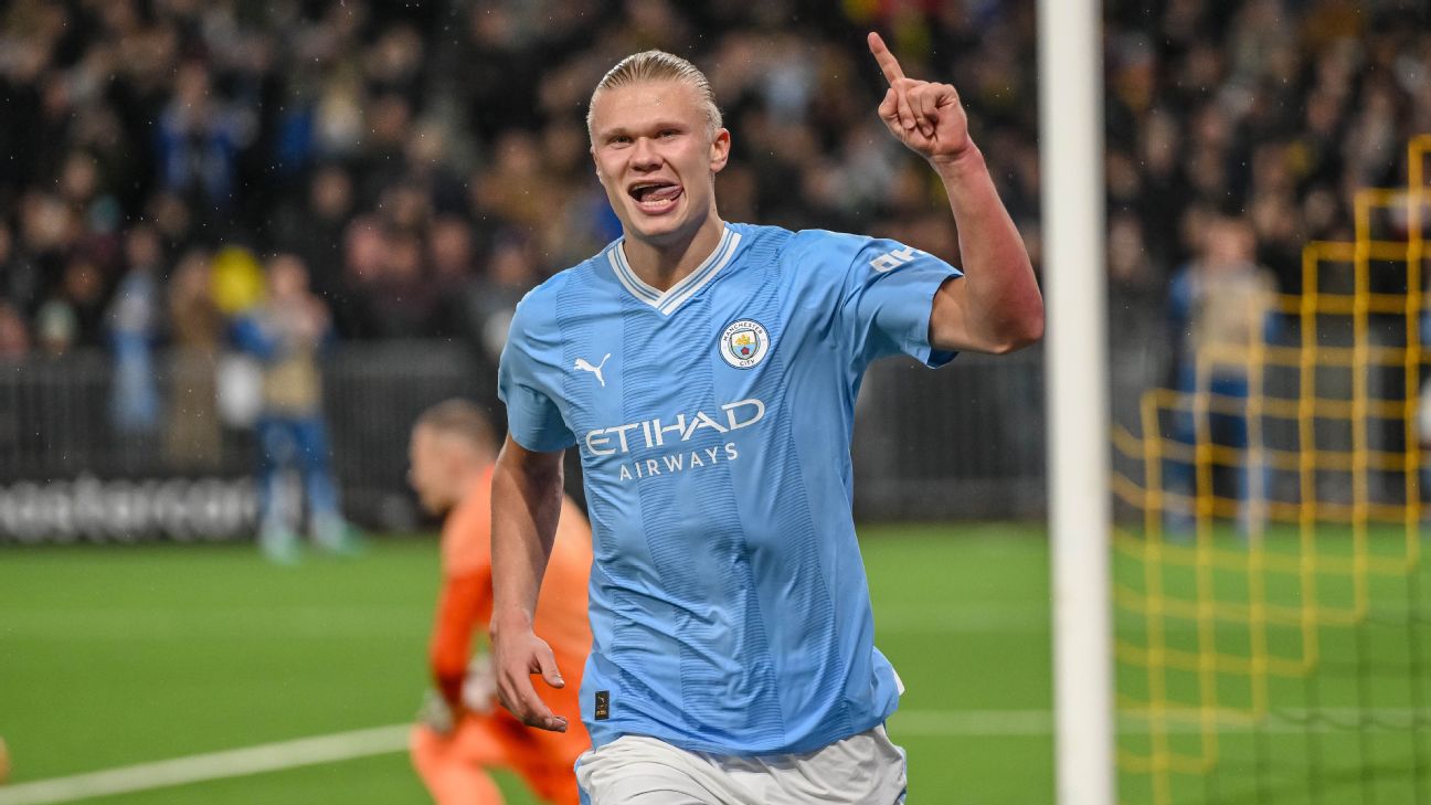 Champions League: Erling Haaland scores a double as Manchester