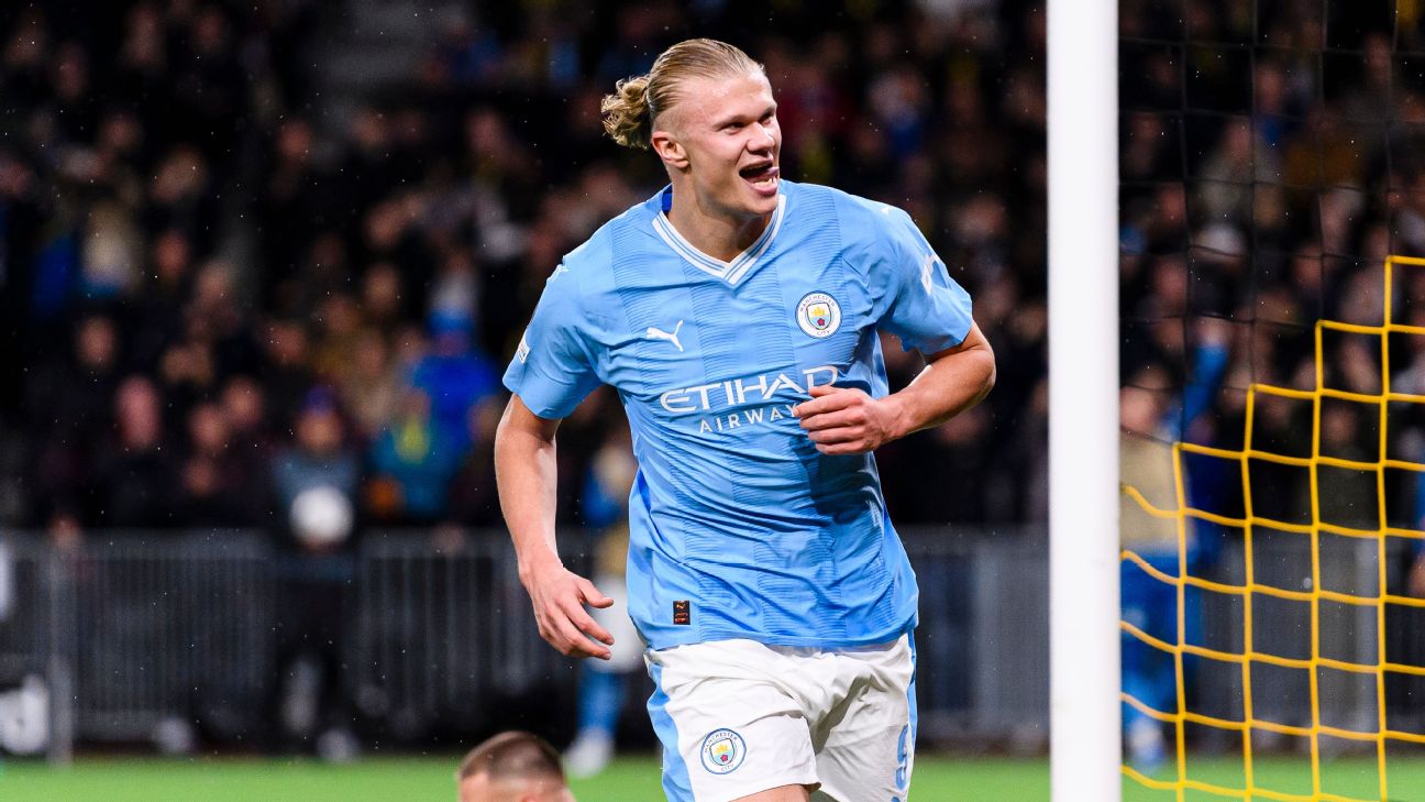 Manchester City player ratings: Haaland scores brace as City retain top  spot