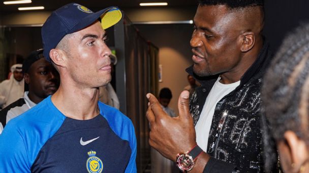 Ronaldo sends good luck to Ngannou ahead of Fury fight with expensive watch