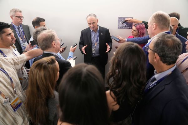 Manfred touts playoff format; Clark not as certain
