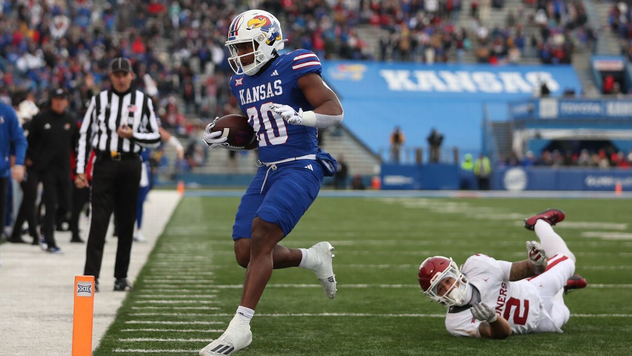 Kansas hands 1st loss to OU with last-minute TD www.espn.com – TOP