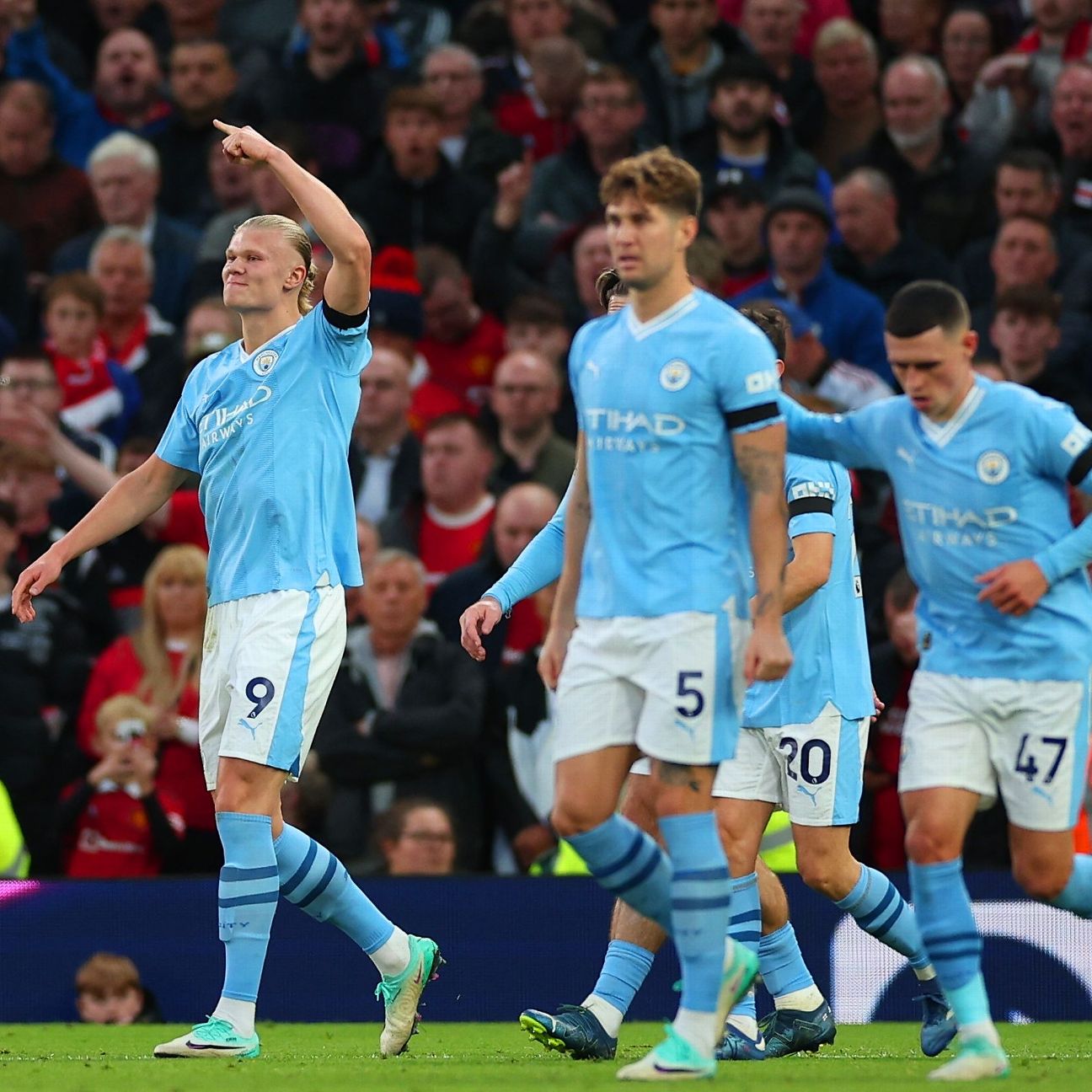 Haaland scores twice as Man City dominates Man United with 3-0 win