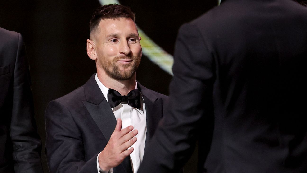 Messi wins Ballon d'Or award for record 8th time