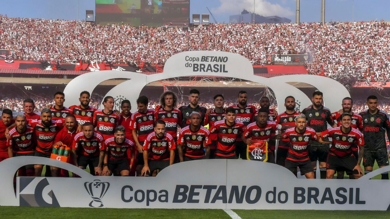 Flamengo lidera ranking nacional de clubes da CBF de 2022; veja
