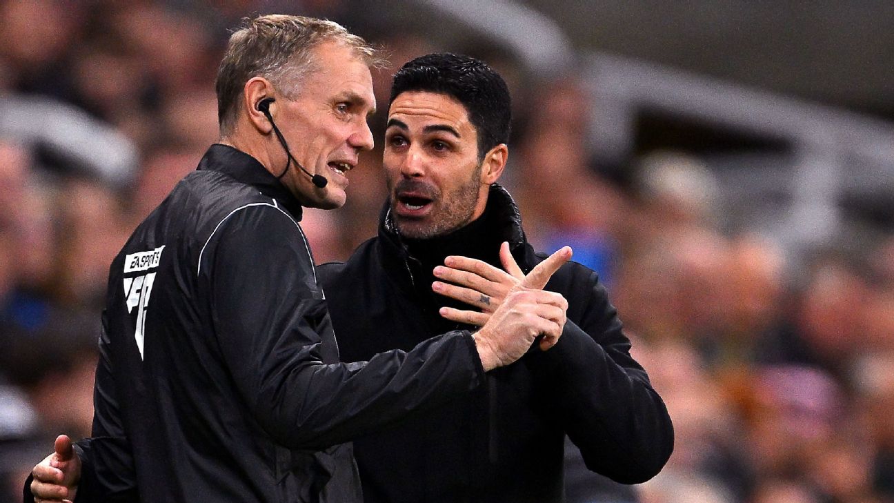 Arsenal’s Arteta charged by FA over ref rant