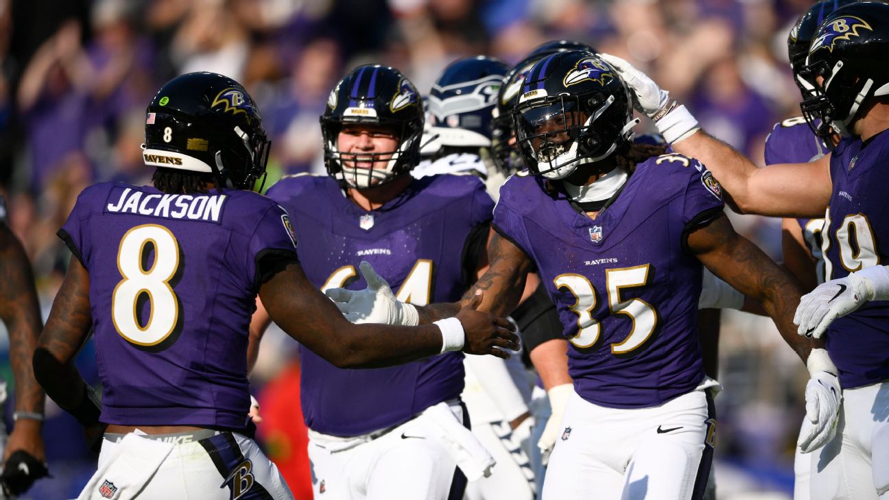 Ravens’ Gus Edwards ties team record with second TD vs. Seahawks www.espn.com – TOP