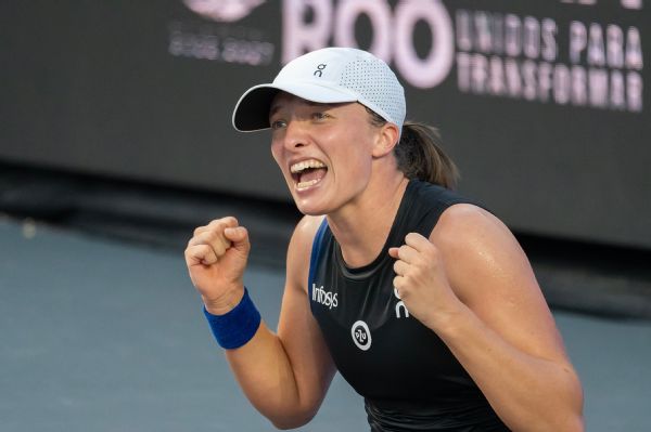 Swiatek named WTA Player of the Year again