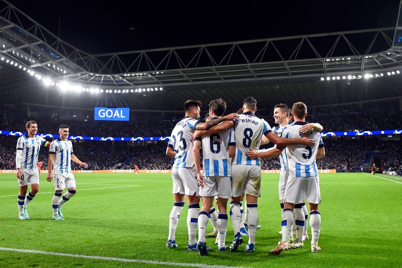 Sociedad beats Benfica 3-1 and reaches Champions League knockout stage for  2nd time in its history