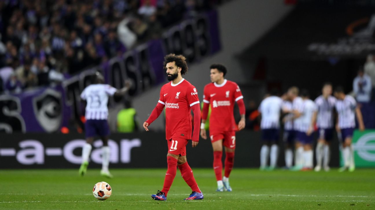 Toulouse hand Liverpool first Europa League loss