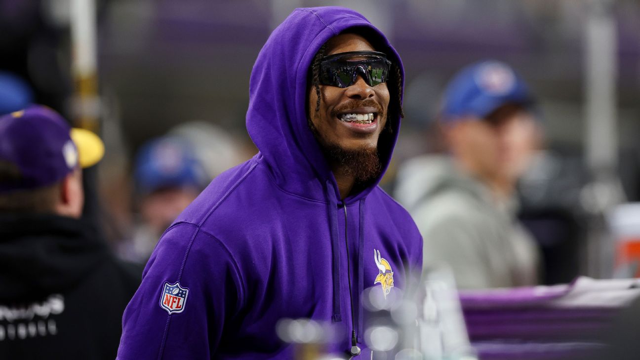 Vikes’ Jefferson won’t play until hammy is 100%