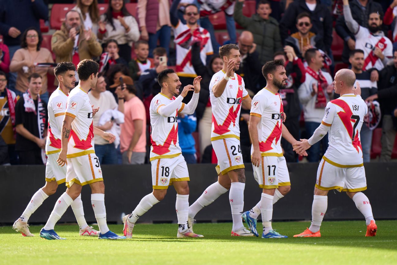 Girona march past Rayo Vallecano to stay within reach of leaders