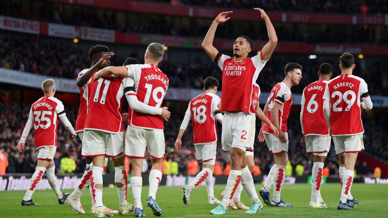 Arsenal outclass Burnley to move into second