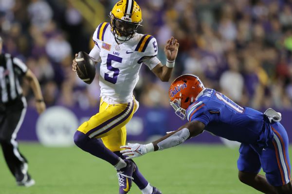 LSU’s Daniels makes history with 606 yds., 5 TDs www.espn.com – TOP