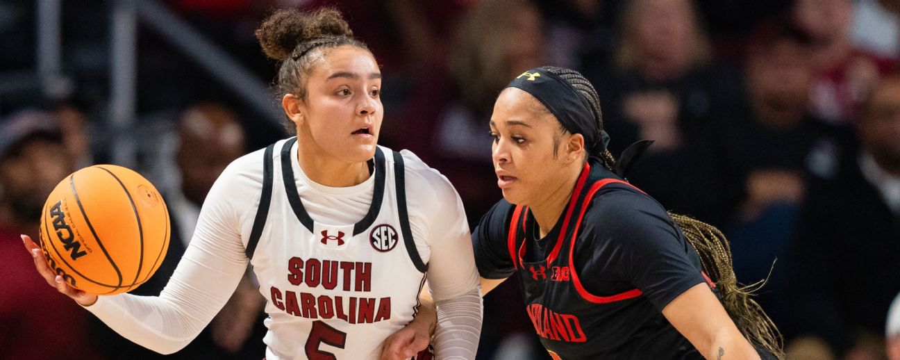 S. Carolina women No. 1 after upset-filled week