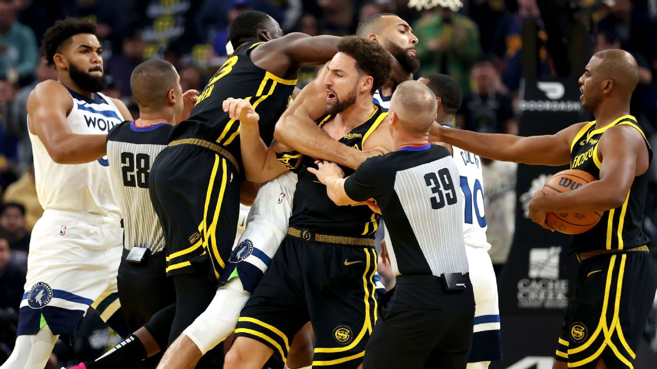 Draymond Green Suspended For Rudy Gobert Chokehold During Warriors Vs.  Wolves Fight