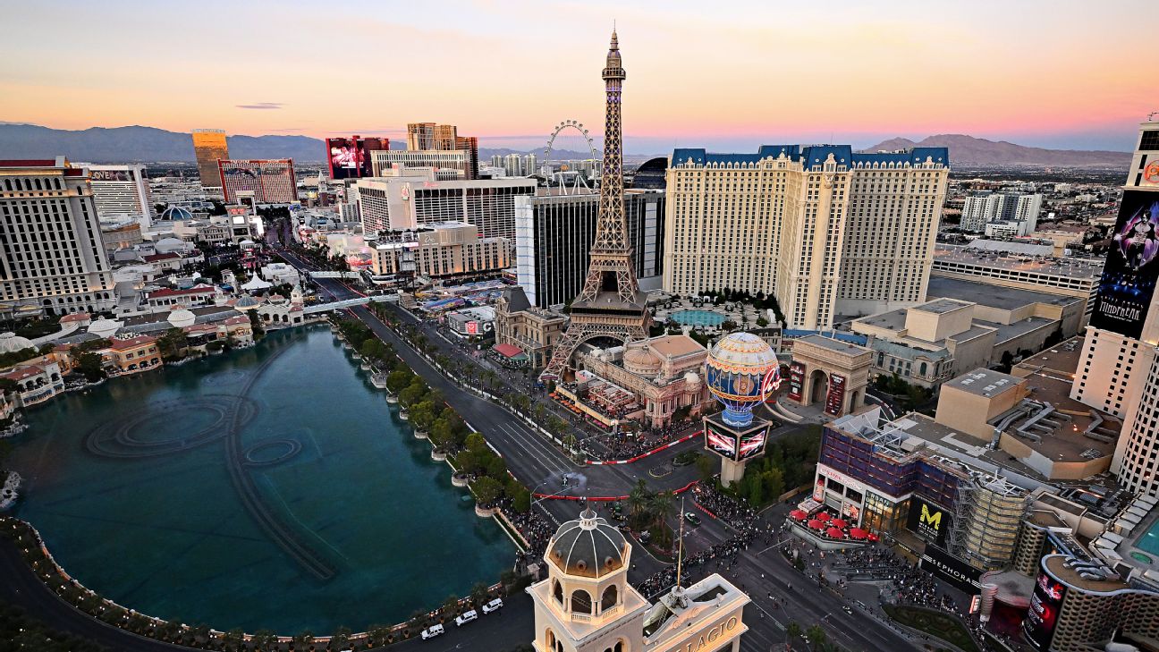 Las Vegas GP: See nighttime drone shot of Formula 1's Las Vegas