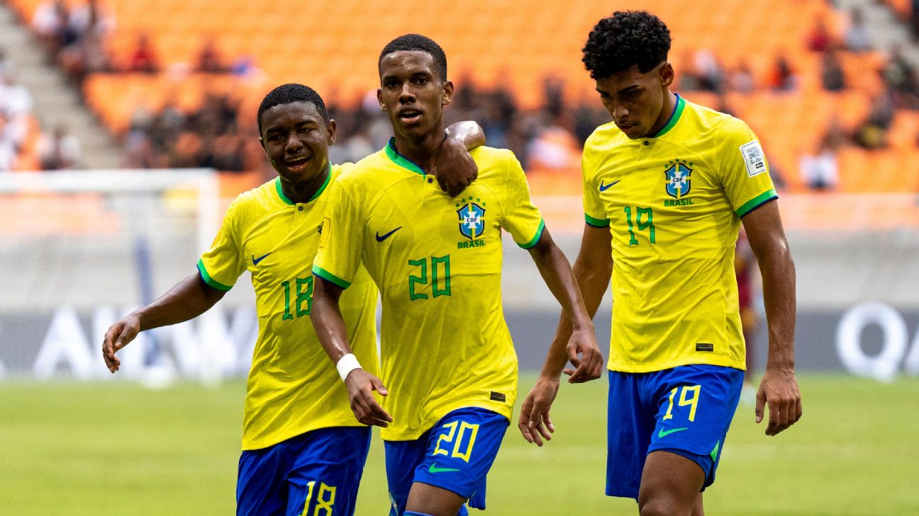 Brasil ganha por 9 a 0 da Nova Caledônia, no Mundial Sub-17