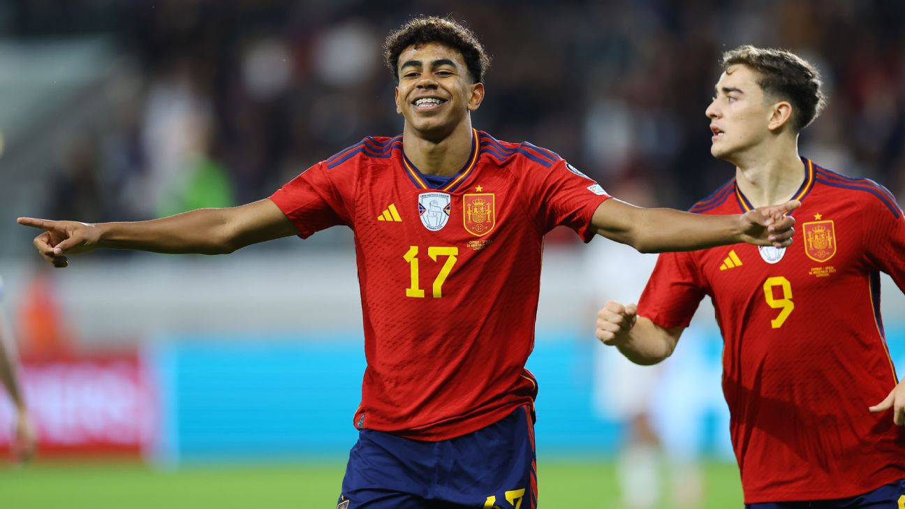 Lamine Yamal se viste de Messi y protagoniza la victoria de España - ESPN