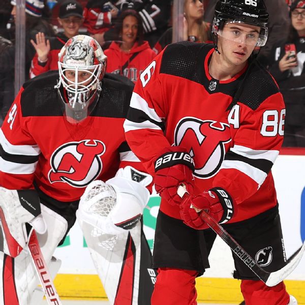 Devils' Hughes back in lineup, faces rival Rangers