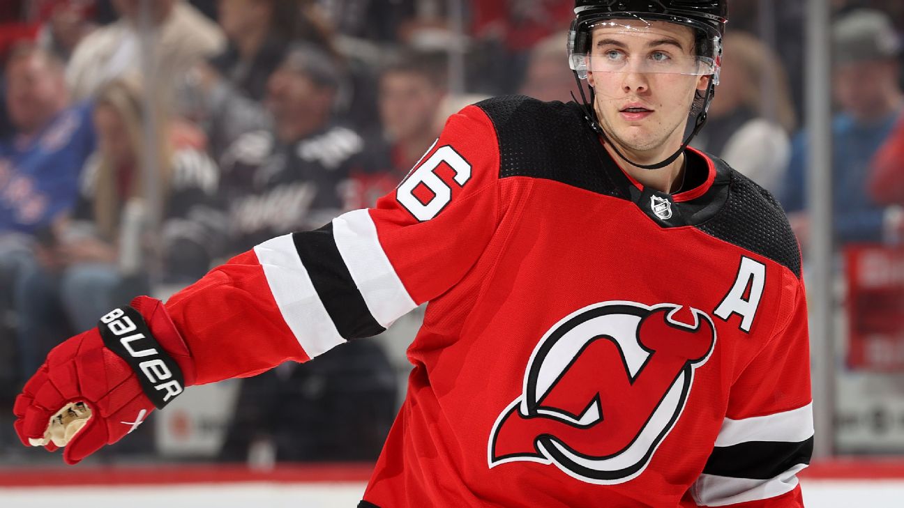 Devils center Jack Hughes expected to miss weeks, not months - ABC7 New ...