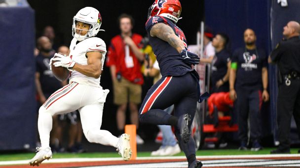 Cardinals' Rondale Moore scores on 48-yard catch from Kyler Murray