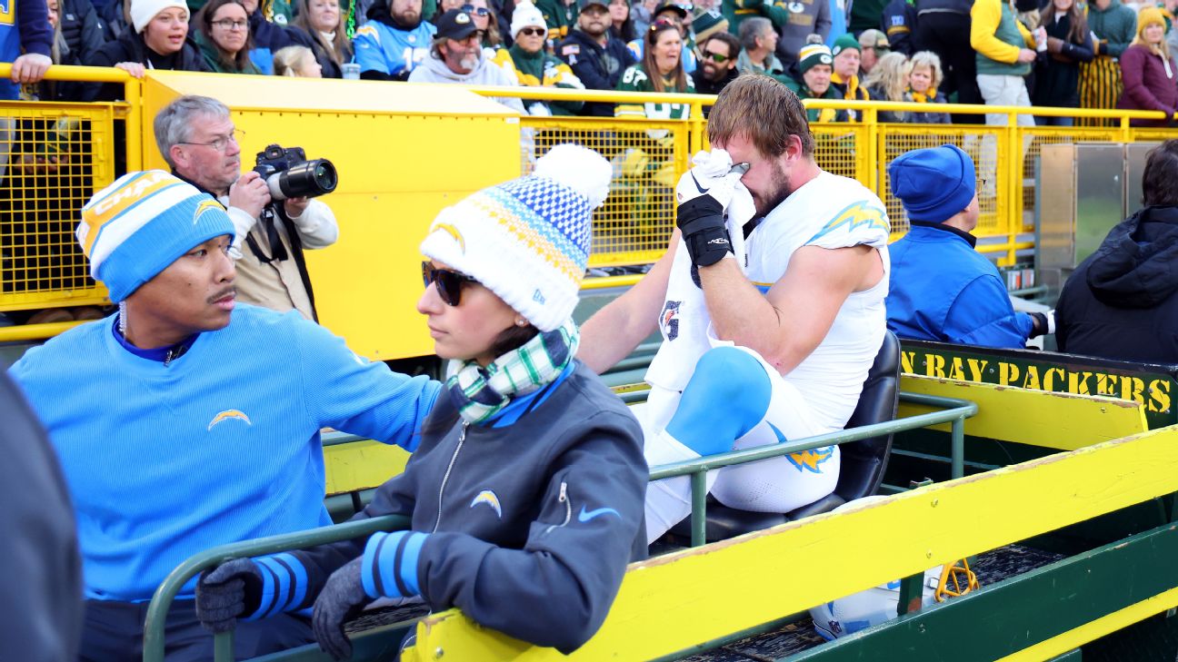 Emotional Bosa carted off, ruled out by Chargers www.espn.com – TOP