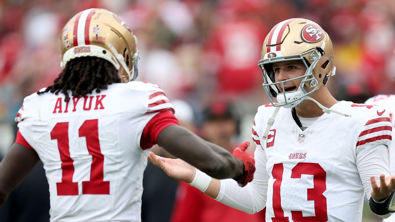 Brandon Aiyuk and Brock Purdy have first downs down to an art for the 49ers  - ESPN