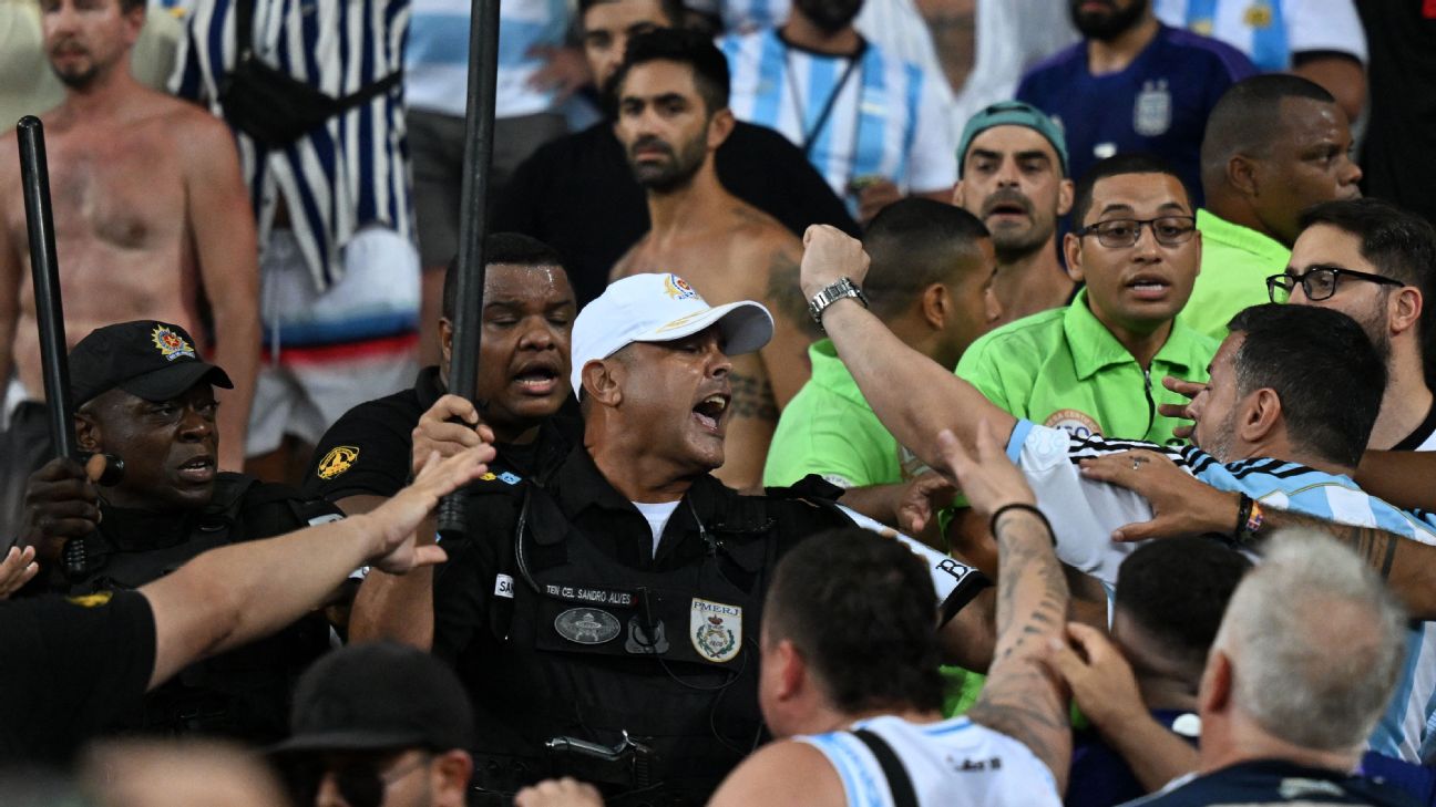 Brazil-Argentina delayed after fans, police clash www.espn.com – TOP